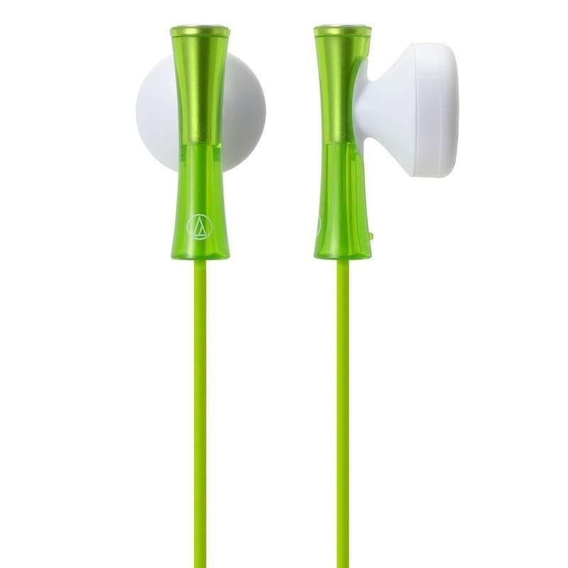 铁三角（Audio-technica） ATH-J100 LGR 精巧细小耳塞式耳机 时尚多彩 浅绿色