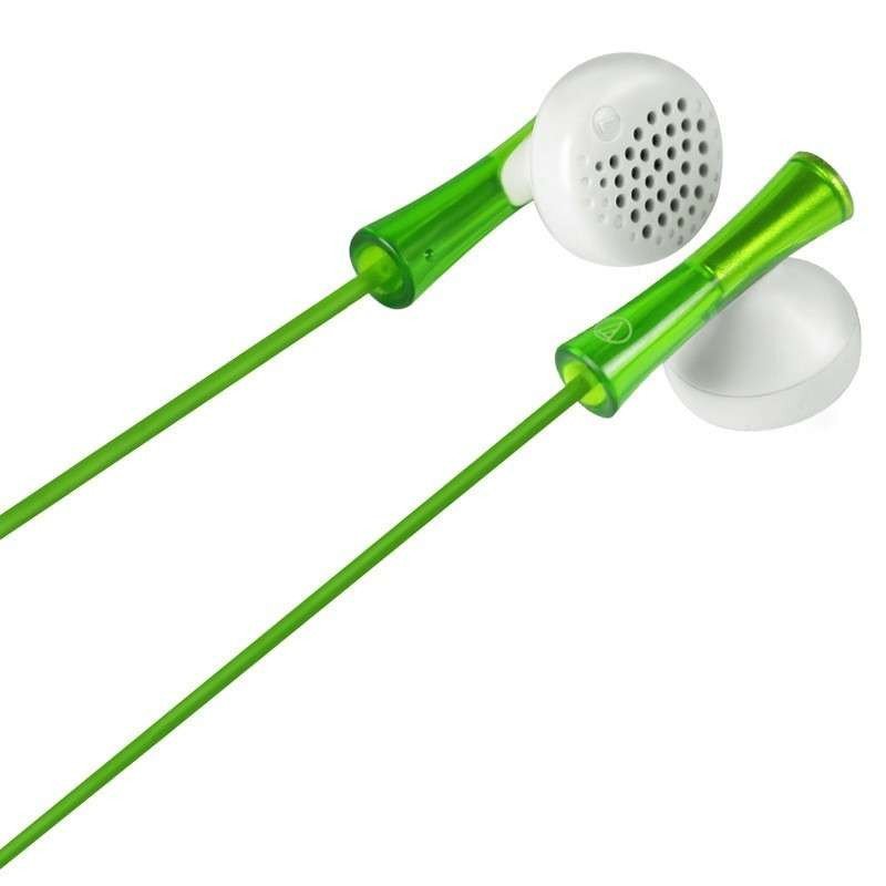 铁三角（Audio-technica） ATH-J100 LGR 精巧细小耳塞式耳机 时尚多彩 浅绿色