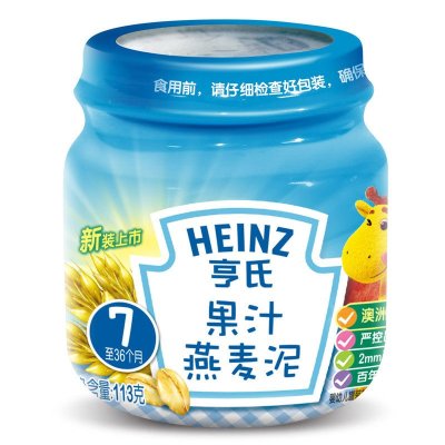 Heinz亨氏果汁燕麦泥113g(7个月至36个月)
