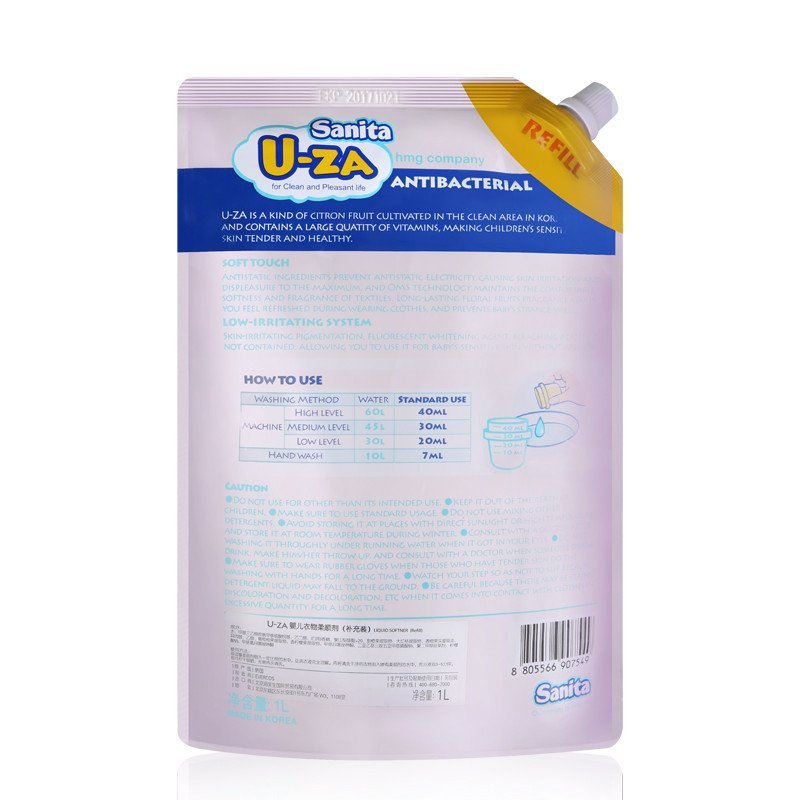 Sanita U-ZA101077婴儿衣物柔顺剂(补充剂)1000ml