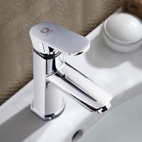 联勒/Uniler 全铜阀体冷热水龙头面盆龙头洗脸盆龙头台盆卫浴龙头(单把单孔陶瓷片阀芯)