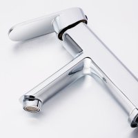联勒/Uniler 全铜阀体冷热水龙头面盆龙头洗脸盆龙头台盆卫浴龙头(单把单孔陶瓷片阀芯)