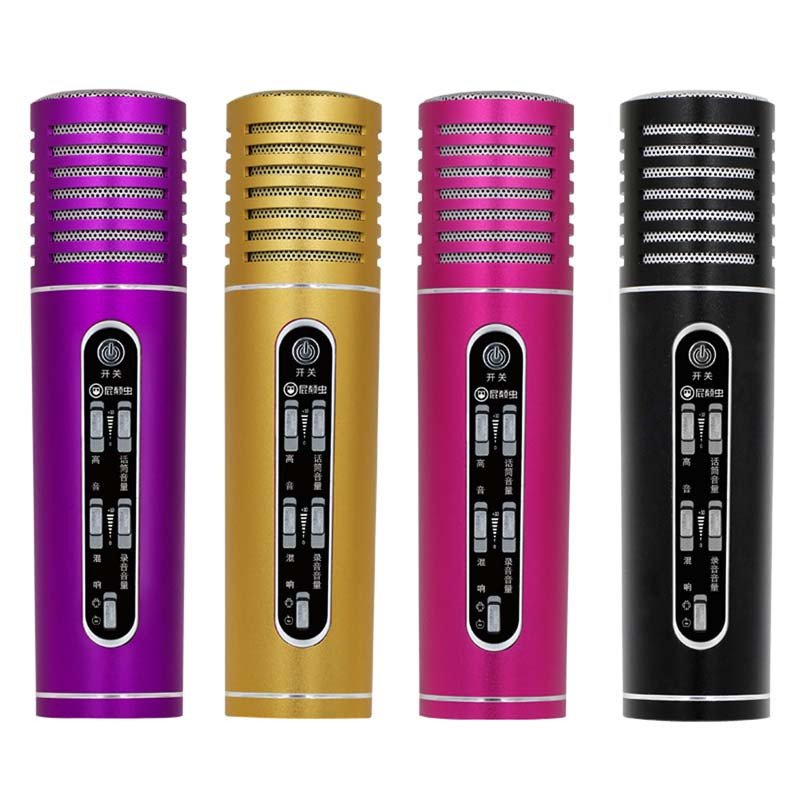 屁颠虫(Hifier)MC-092 全能版 手机麦克风/唱吧K歌麦话筒/(苹果+安卓+小米+电脑)电容麦克风/(紫色)