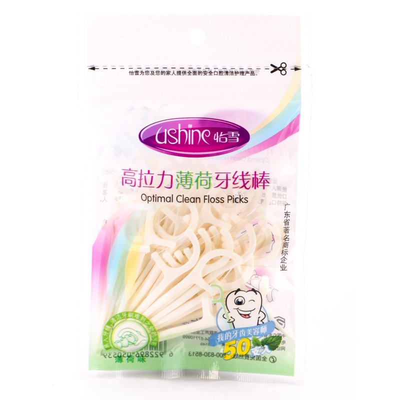 怡雪高拉力薄荷牙线棒Y5053