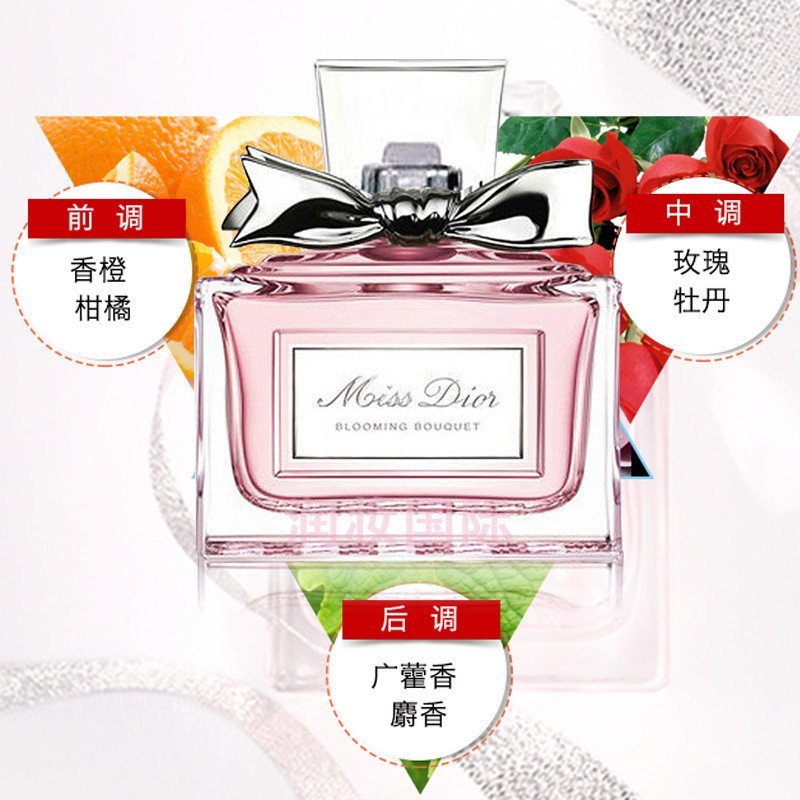 [送精美礼盒]迪奥/Dior女士香水Q版明星组合套装 真我5ml+魅惑5ml+花漾5ml 三件套