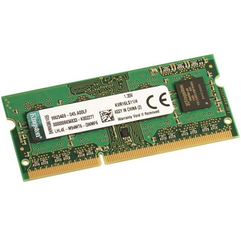 金士顿(Kingston)低电压 DDR3L 1600 4GB 笔记本内存条 兼容1333