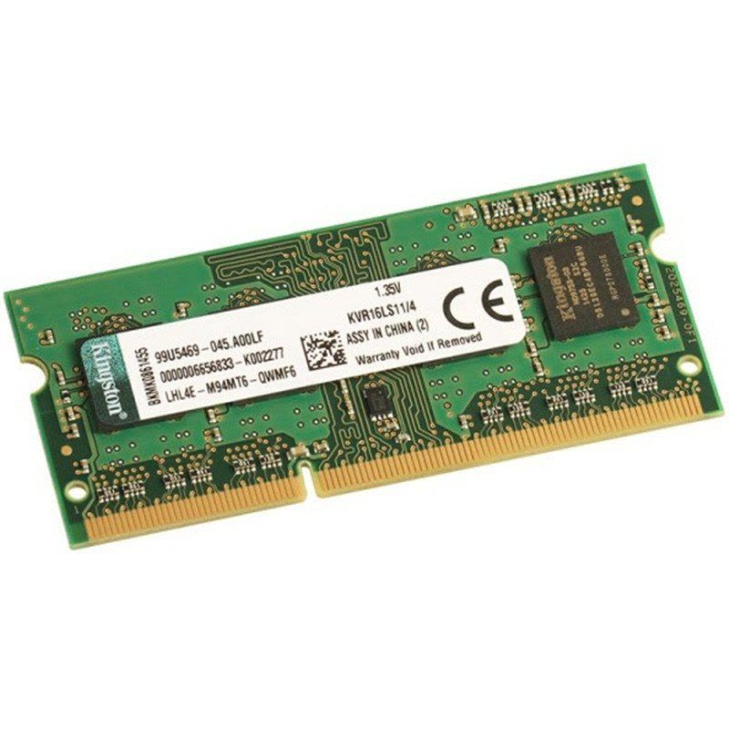 金士顿(Kingston)低电压 DDR3L 1600 4GB 笔记本内存条 兼容1333图片