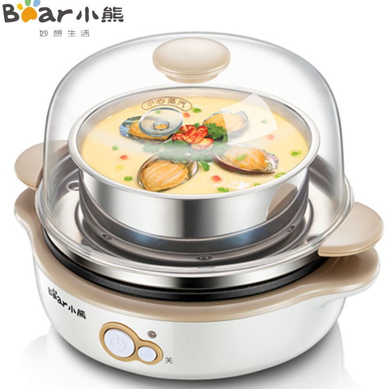 小熊(Bear)煮蛋器 ZDQ-A07M1 多功能蒸蛋器 大容量煮蛋机 不锈钢蒸碗