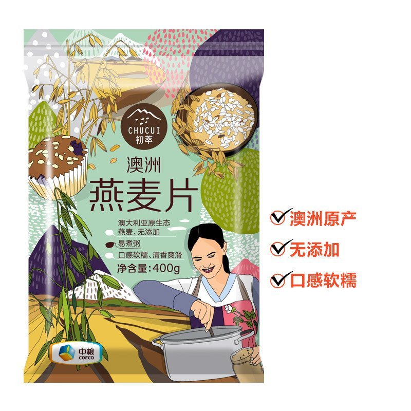【中粮我买网】初萃 澳洲燕麦片400g