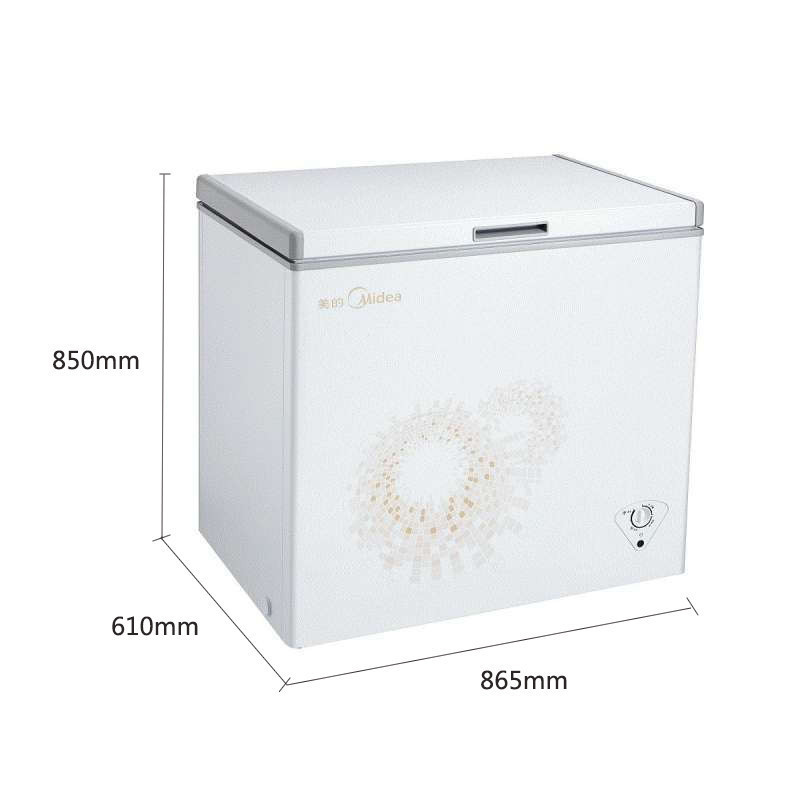 Midea 美的 BD/BC-197KMA 197升单温一室冷冻冷藏转换冷柜冰柜 单顶盖门 旋律金