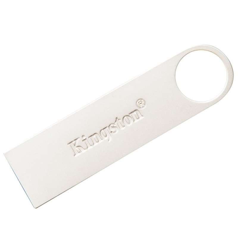 金士顿(Kingston)DTSE9G2 128GB USB3.0 亮薄磨砂金属U盘(亮银)