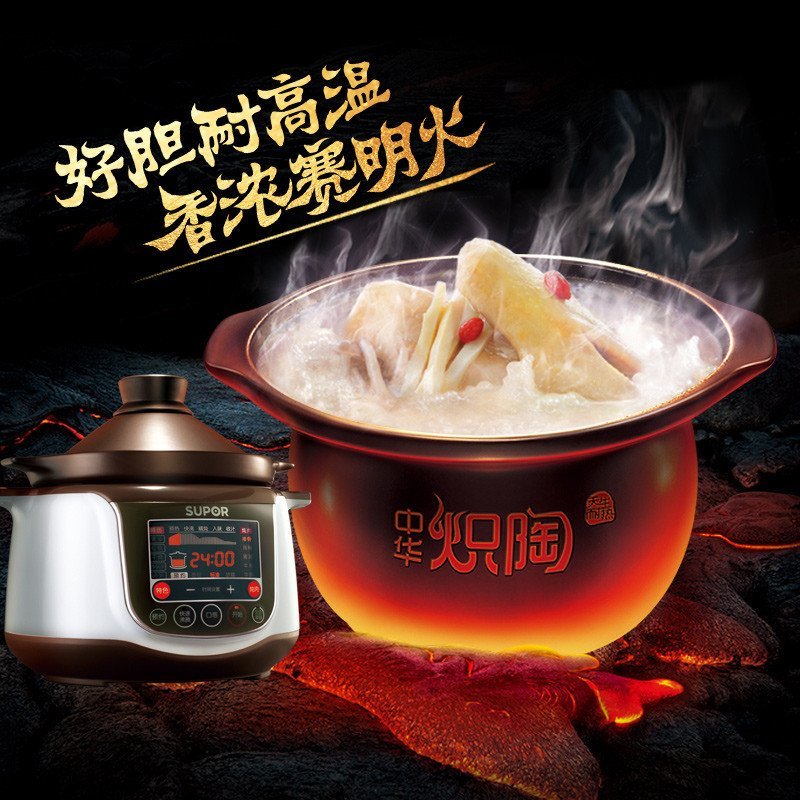 苏泊尔(SUPOR) 电炖锅多功能电炖盅TG30YC1-60中华炽陶3L