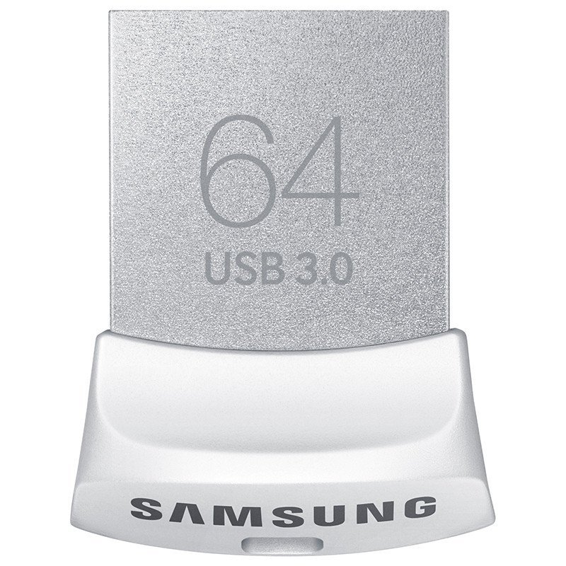 三星(SAMSUNG)FIT系列 64G 金属五防 车载迷你 USB3.0 高速闪存盘 U盘 MUF-64BB/CN