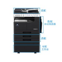 柯尼卡美能达（KONICA MINOLTA） bizhub 215复合机A3激光打印机复印机扫描一体机 主机+双面器