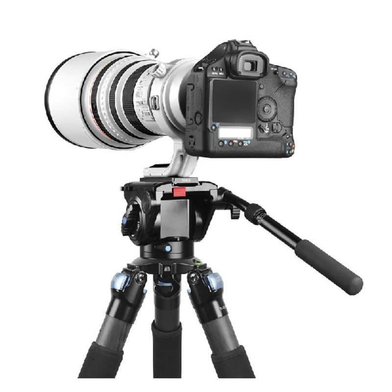 思锐SIRUI R4214X+VH15 碳纤维三脚架 旋钮式 三脚架套装 折合高度560mm 最大承重25KG