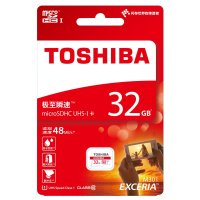 东芝(TOSHIBA)32G UHS-I Class10(48M/S)micro SDHC极至瞬速存储卡