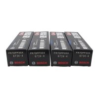 博世（BOSCH）单铂金火花塞FR7DPP30X 4支装 （凯越/乐风/爱丽舍/瑞虎/威志/哈佛/飞度/RAV4)包邮