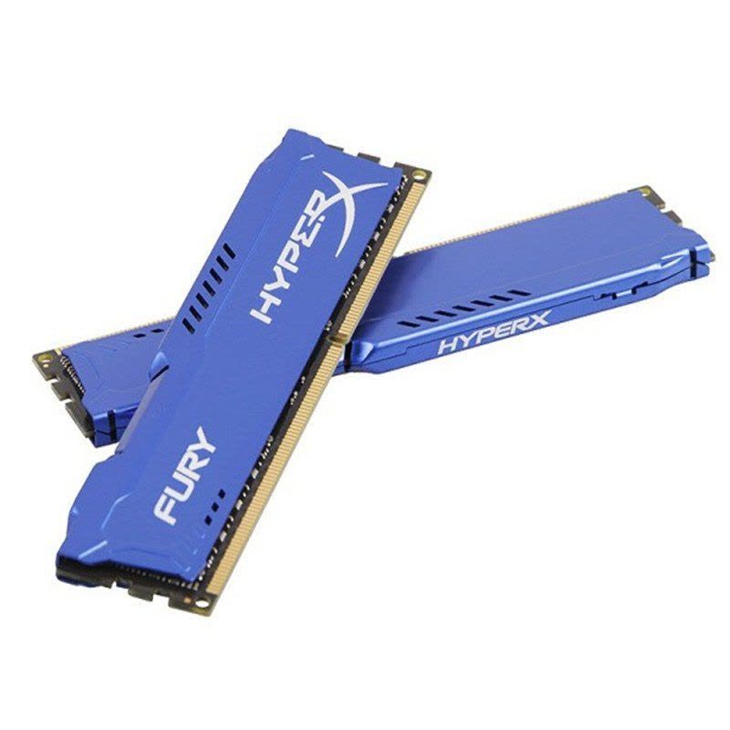 金士顿(Kingston)骇客神条 Fury系列 DDR3 1600 8GB(4GBx2)台式机内存条 蓝色图片