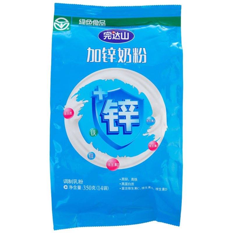 完达山加锌奶粉(高锌高铁高蛋白)袋装350克