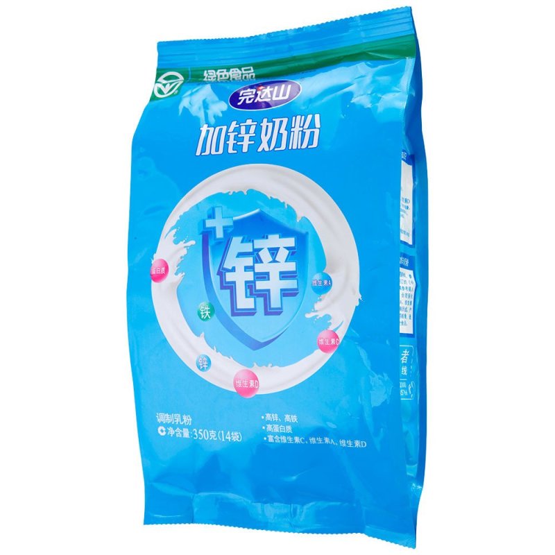 完达山加锌奶粉(高锌高铁高蛋白)袋装350克