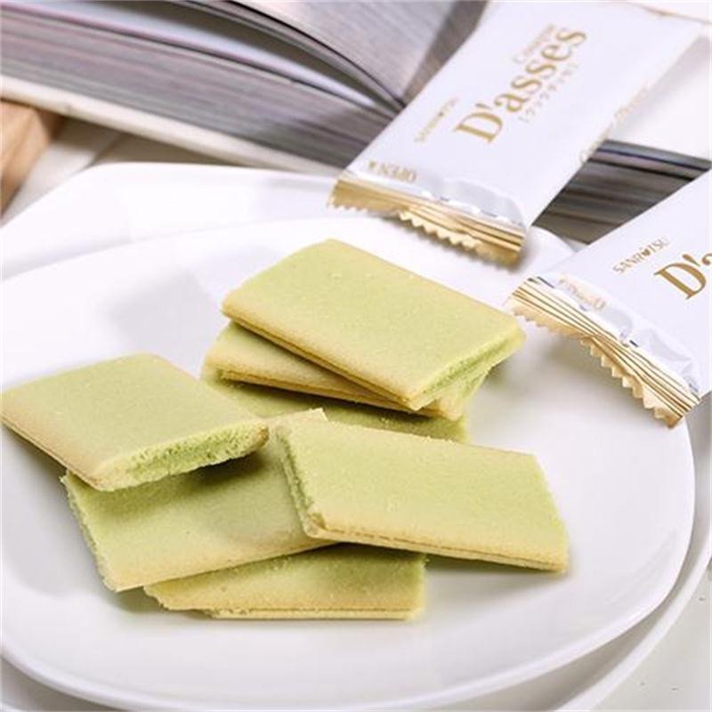 【中粮我买网】海外直采 三立抹茶味夹心 饼干 饼干糕点 90g（日本进口 盒）