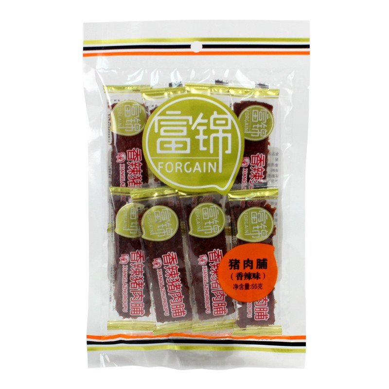 富锦 猪肉脯香辣味55克