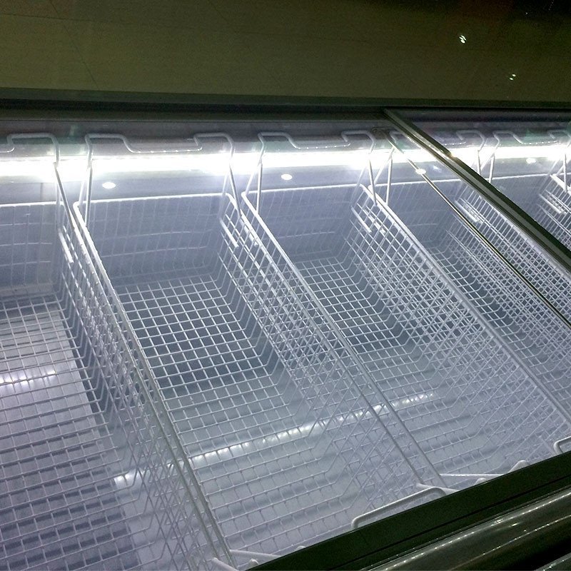 海容hironsd700700升卧式弧形玻璃门冷冻柜单温一室玻璃门展示冰柜