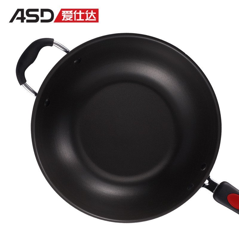 爱仕达(ASD) 32CM炫彩新不粘锅炒锅 不粘少油烟锅坚固耐磨明火 GT8332WG