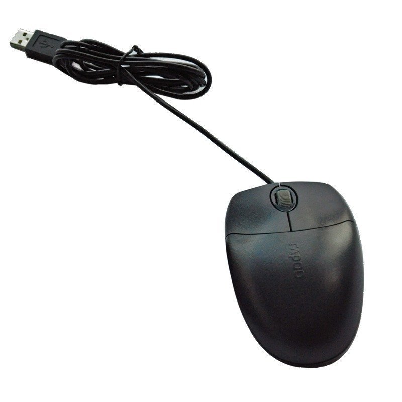 雷柏(Rapoo) X120 黑色 USB 有线键盘鼠标 办公家用游戏 USB多媒体电脑笔记本套装