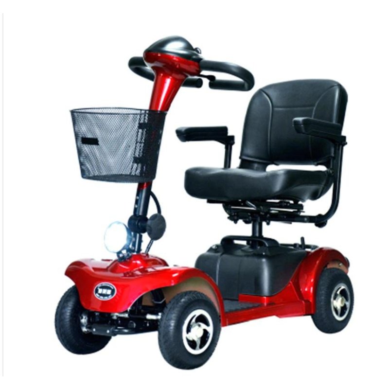 和美德HMD-320老年代步车老人电动车进口四轮电动车残疾人代步车 红色锂电池