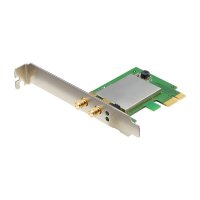 TOTOLINK A1200PE 双频1200M千兆无线网卡PCI-E接口双天线增强WIFI带延长线半高小挡板