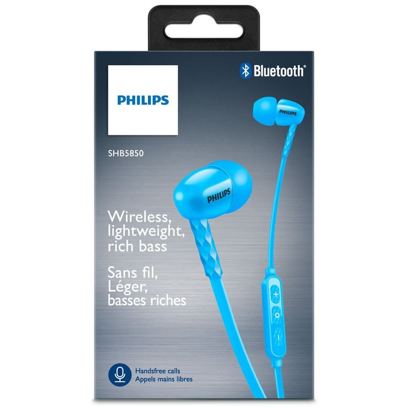 飞利浦(PHILIPS)无线蓝牙耳机SHB5850BL蓝