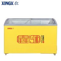 星星(XINGX)SD/SC-366SY 308升圆弧门冷藏冷冻柜 冰柜卧式商用展示柜
