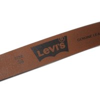 美国直邮Levi's李维斯男士欧美经典logo带头休闲复古板扣棕色系腰带皮带裤带