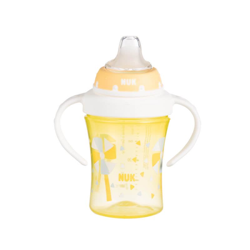 NUK pp 宽口 双柄透明学习软鸭嘴杯200ml 6个月以上图片