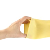 玉蝶 95g 工业乳胶手套 加厚牛筋 劳保 家务保洁洗车手套 乳胶原色 S号