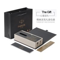 派克(PARKER)2015卓尔纯黑丽雅金夹钢笔 墨水笔
