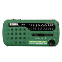 德劲（DEGEN）DE13 三波段老人收音机 应急环保节能多功能双声道外放收音机 手摇发电 应急照明报警