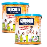 2罐装▏ GLUCOLIN 葡萄灵 葡萄糖粉 橙味 420g 马来西亚进口 罐装 膳食营养补充剂