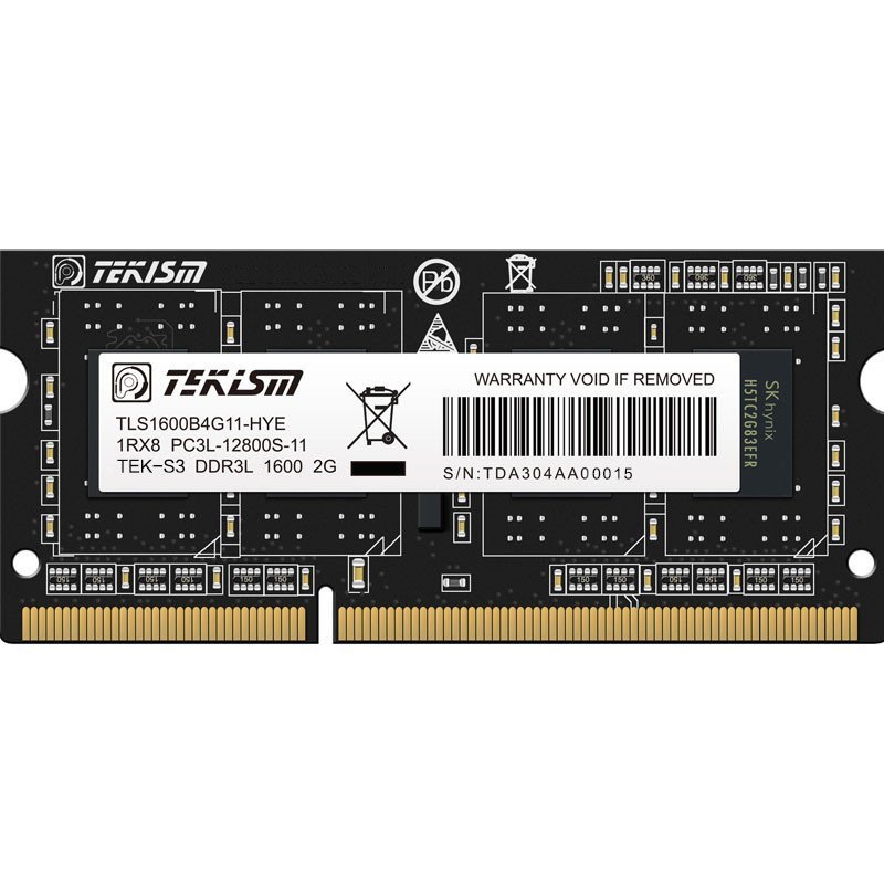 特科芯(TEKISM)TEK-S3 2G DDR3L 1600MHz 笔记本内存条