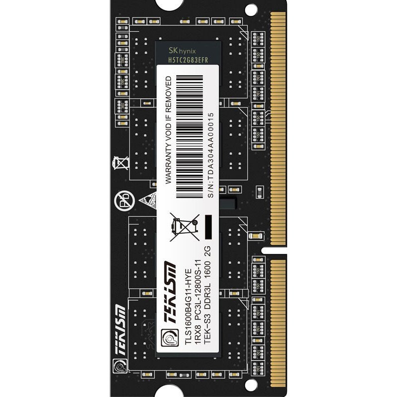 特科芯(TEKISM)TEK-S3 2G DDR3L 1600MHz 笔记本内存条