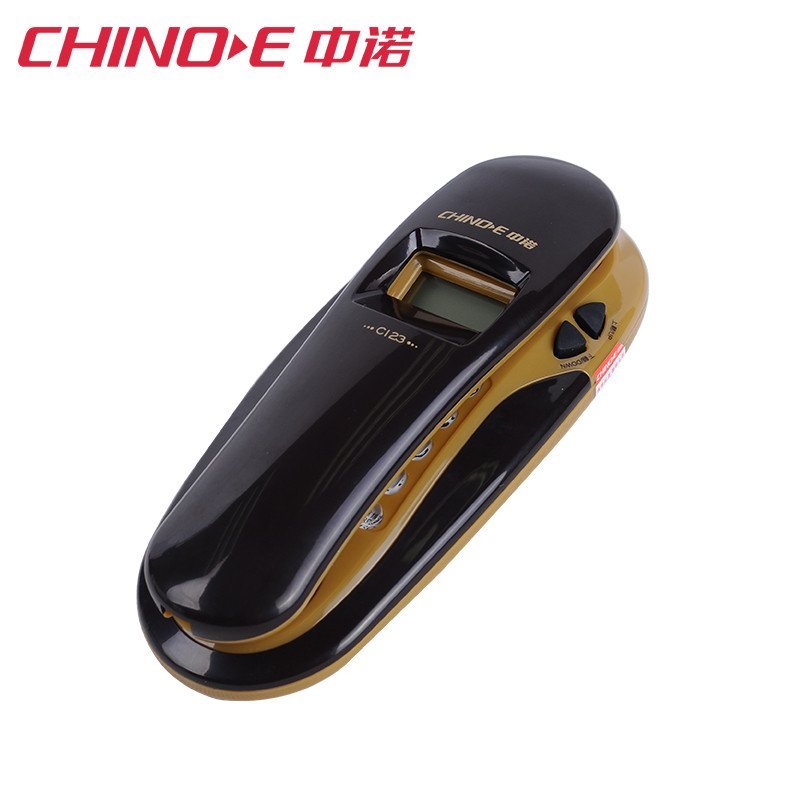 中诺(CHINO-E)C123电话机 咖啡色 来电显示座机时尚可爱小挂机家用酒店壁挂固定电话办公话机