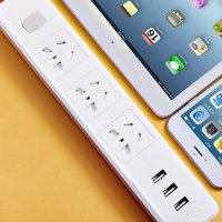 aigo 爱国者 CP01 全长1.8米 多功能插排 智能USB充电 白色