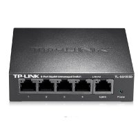 普联（TP-LINK）5口全千兆钢壳交换机SG1005D非网管桌面式4口分线器1000M网络监控