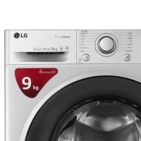 LG WD-VH451D5S 9公斤 DD变频滚筒洗衣机 直驱电机静音节能 大容量 蒸汽洗洗
