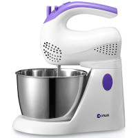 东菱(Donlim) HM-945 电动打蛋器台式 和面搅拌多功能家用 紫色
