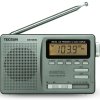 德生/TECSUN DR-920C数码显示全波段钟控收音机 学生考试用 收音机 半导体 广播 黑色