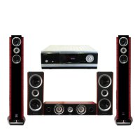 山水家庭影院EX-5主中环音箱配爱浪DT10A功放机6件套套装家庭影院音响
