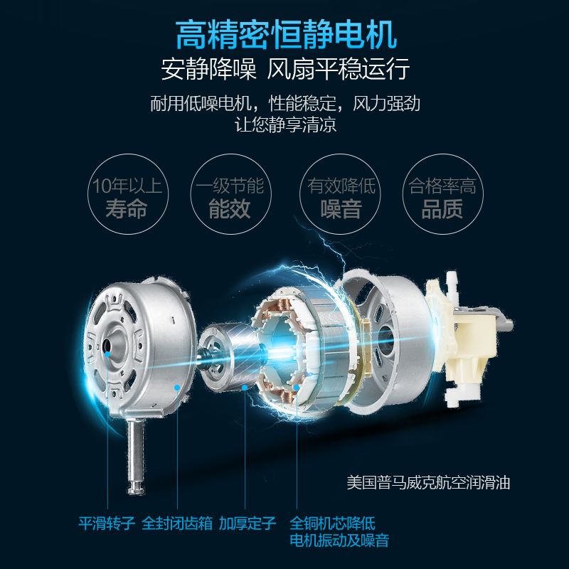 美的(Midea) 电风扇 FS40-8B1 五叶机械 家用静音 摇头定时 落地扇 空调伴侣