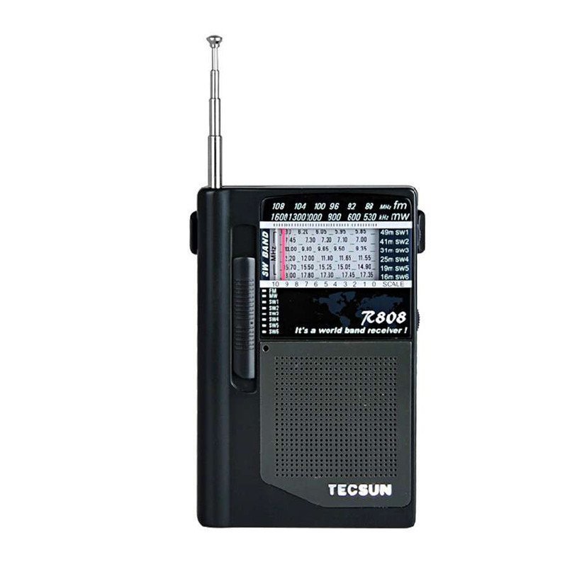 德生(TECSUN)手调收音机R-808 黑